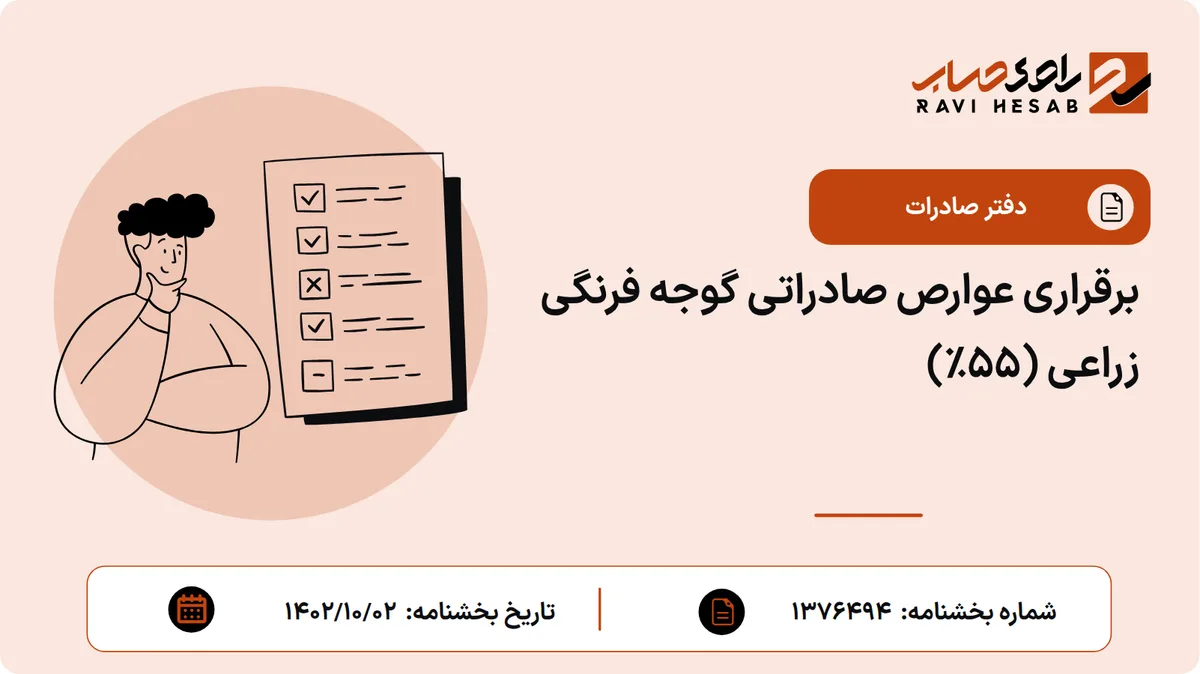 برقراری عوارص صادراتی گوجه فرنگی زراعی (55%)