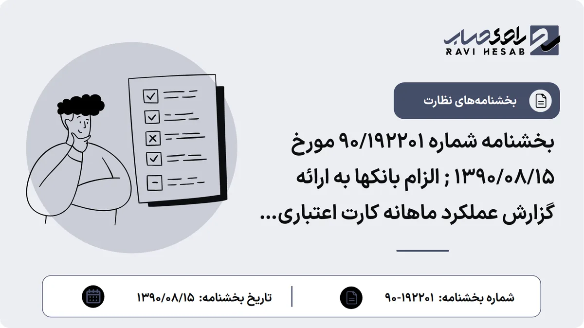 بخشنامه شماره 90/192201 مورخ ۱۳۹۰/۰۸/۱۵ ; الزام بانکها به ارائه گزارش عملکرد ماهانه کارت اعتباری میزان به بانک مرکزی و دبیرخانه شورای عالی اشتغال (منسوخ)