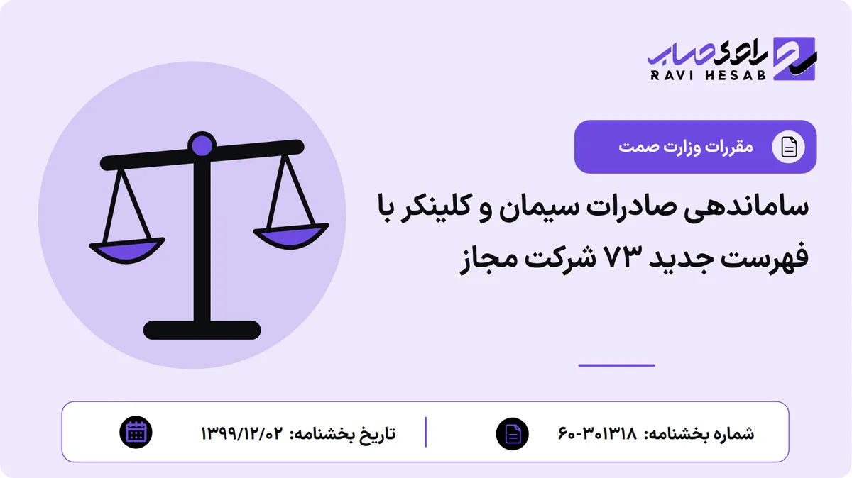 ساماندهی صادرات سیمان و کلینکر با فهرست جدید ۷۳ شرکت مجاز