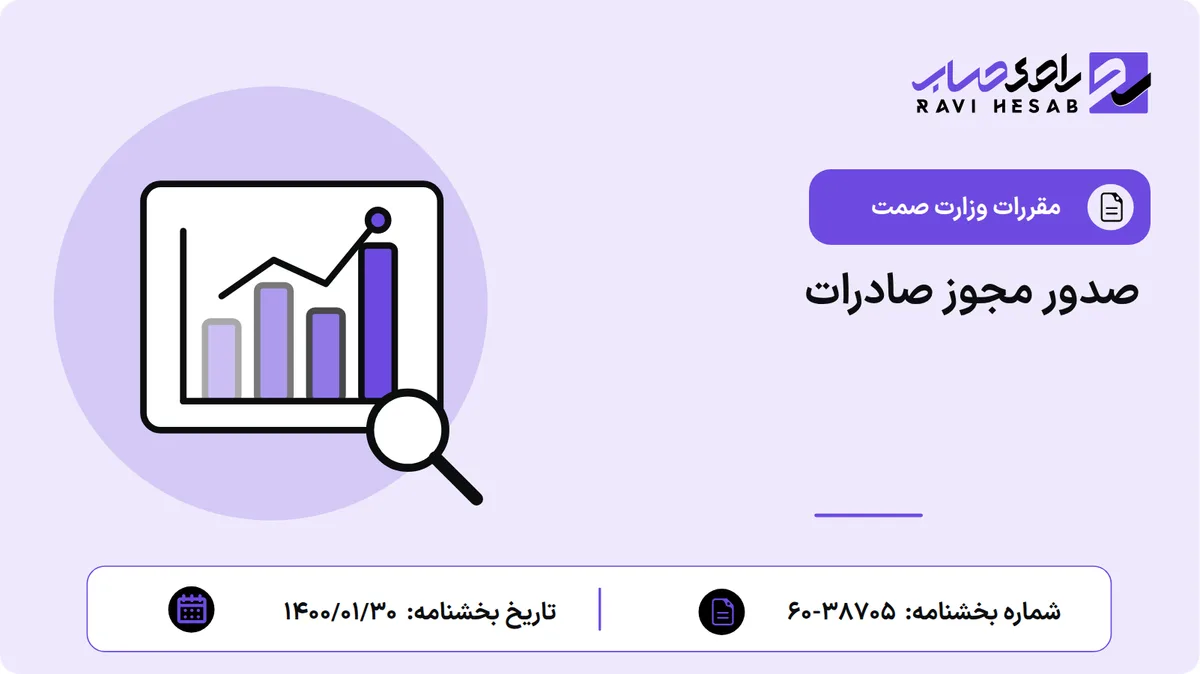 صدور مجوز صادرات