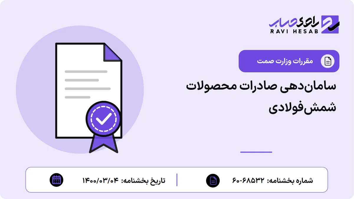 ساماندهی صادرات محصولات شمشفولادی