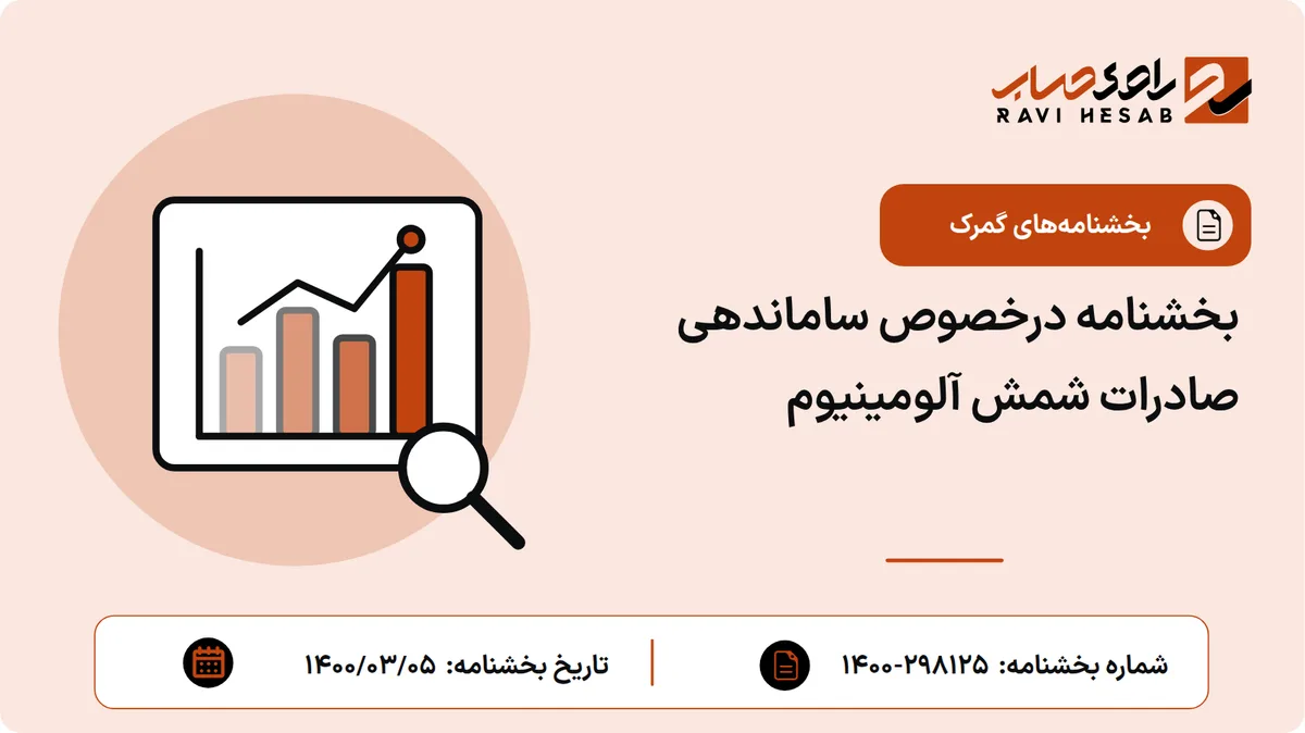 بخشنامه درخصوص ساماندهی صادرات شمش آلومینیوم