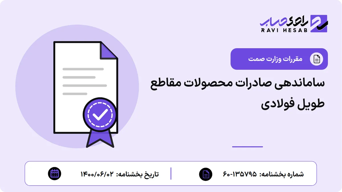 ساماندهی صادرات محصولات مقاطع طویل فولادی