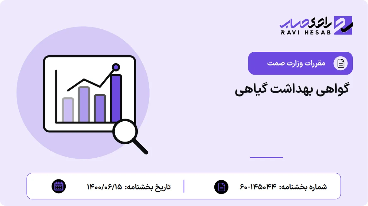 گواهی بهداشت گیاهی