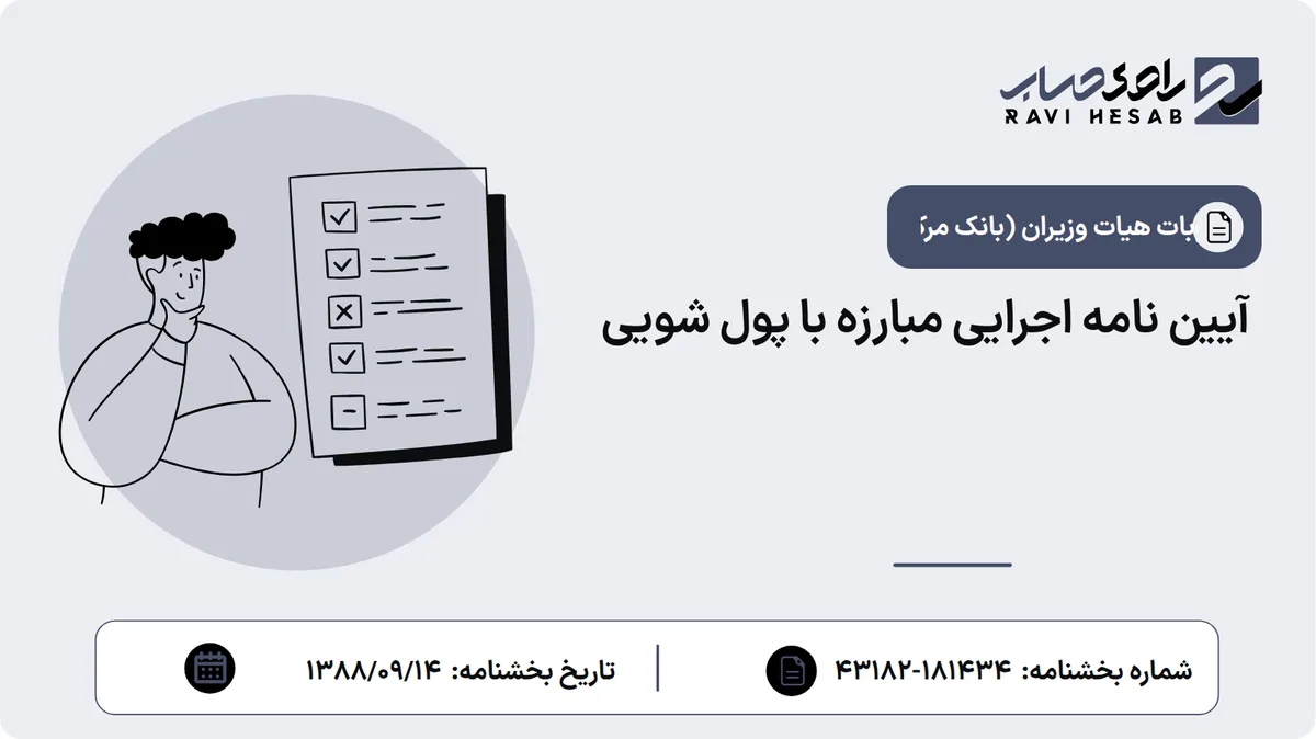 آیین نامه اجرایی مبارزه با پول شویی