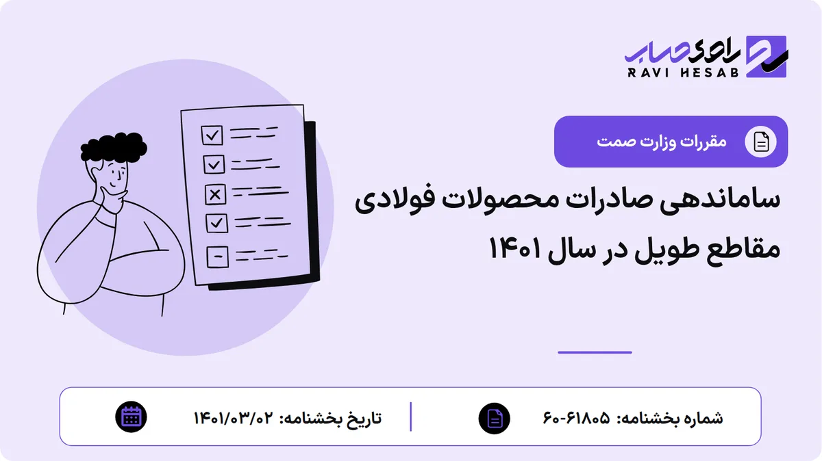 ساماندهی صادرات محصولات فولادی مقاطع طویل در سال ۱۴۰۱