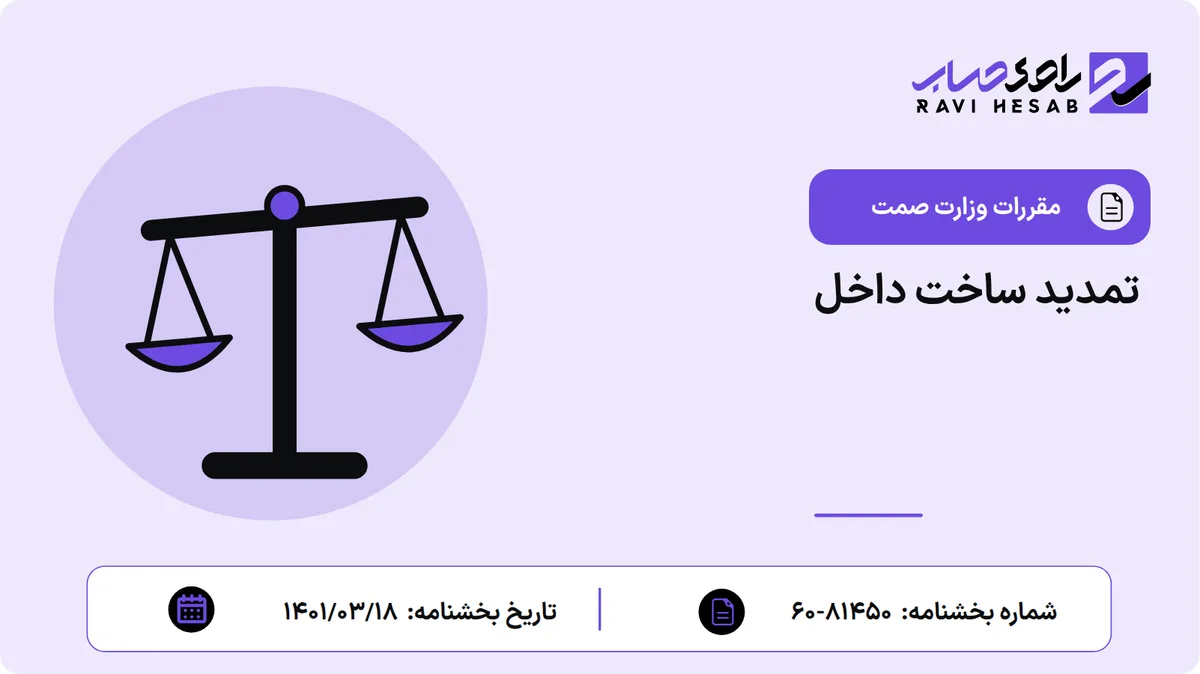 تمدید ساخت داخل