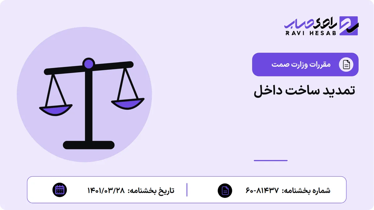 تمدید ساخت داخل