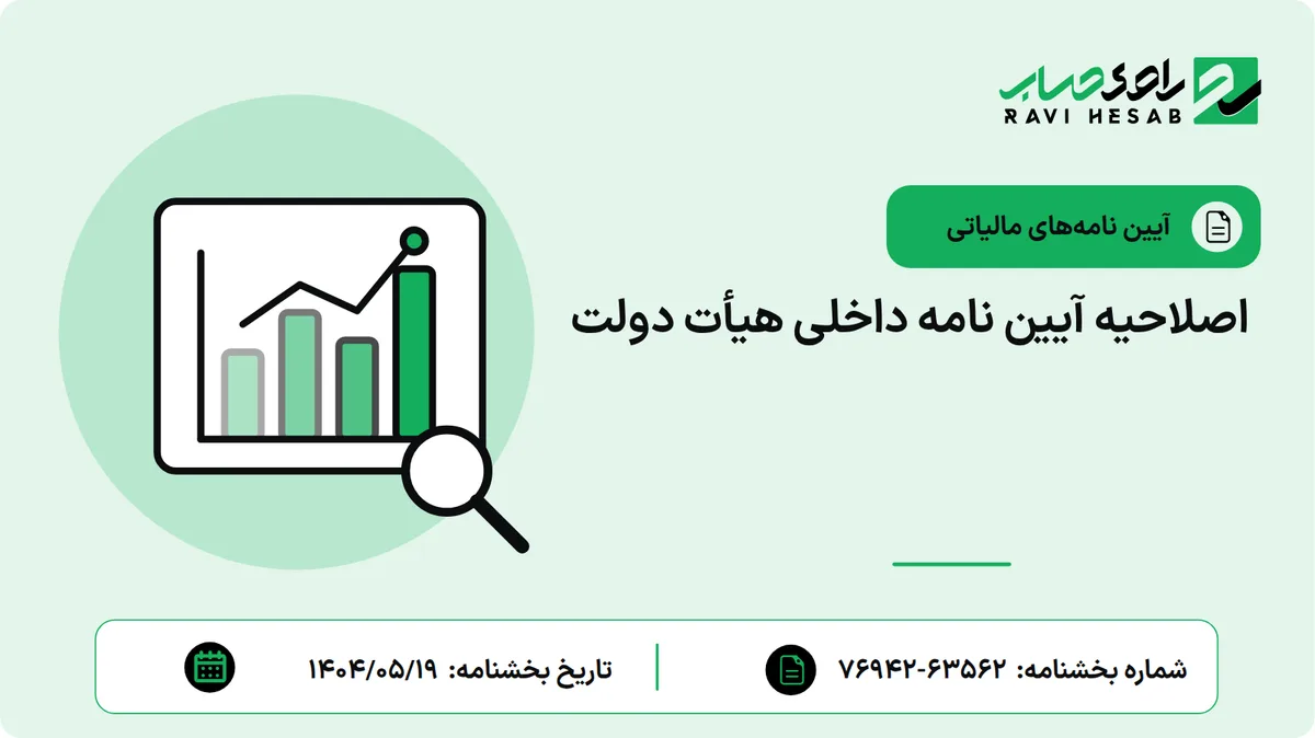 اصلاحیه آیین نامه داخلی هیأت دولت