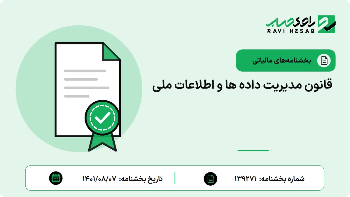 قانون مدیریت داده ها و اطلاعات ملی