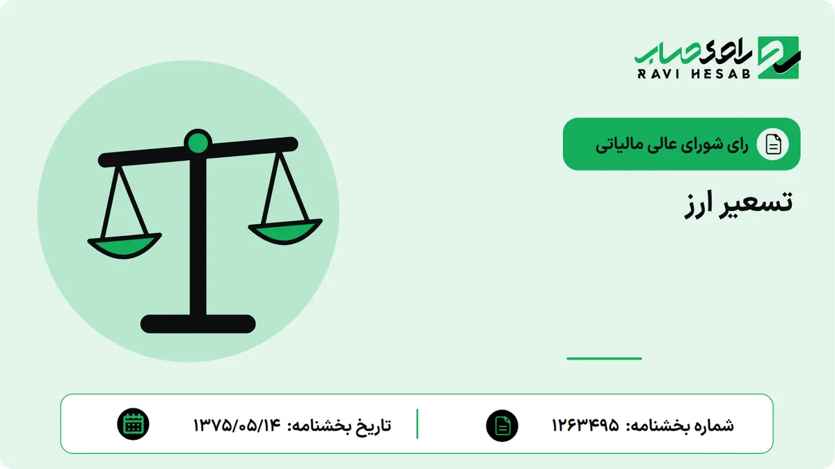 تسعیر ارز