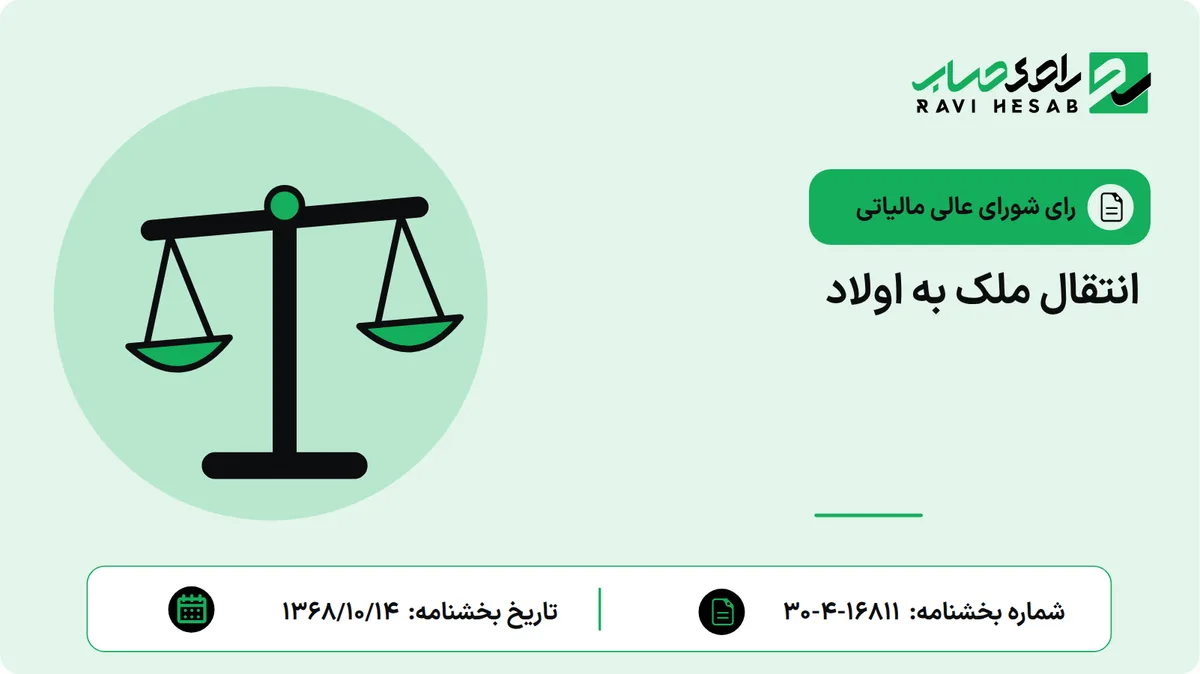 انتقال ملک به اولاد