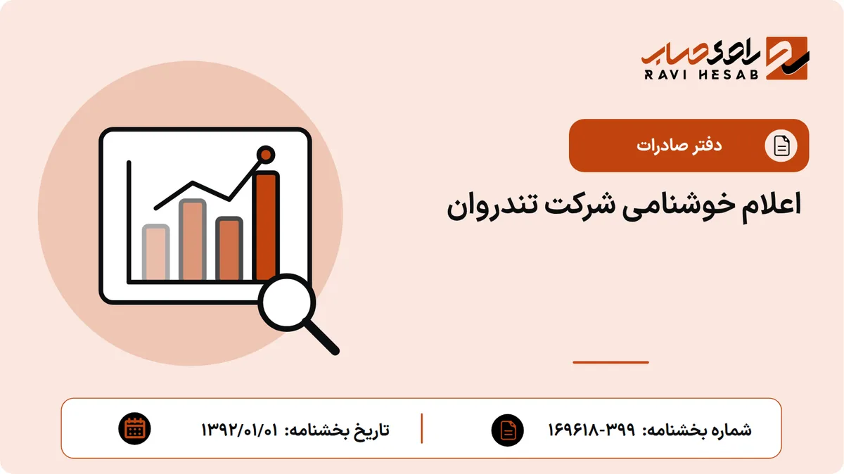 اعلام خوشنامی شرکت تندروان