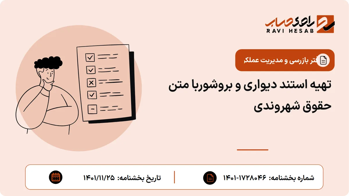 تهیه استند دیواری و بروشوربا متن حقوق شهروندی