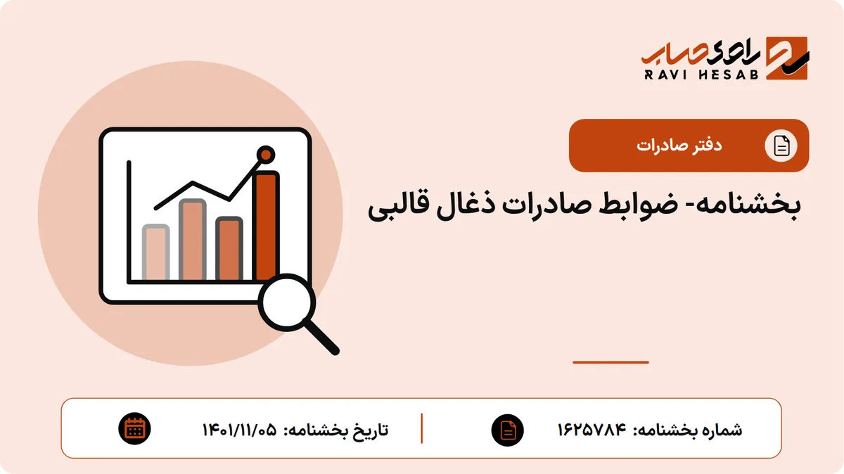 بخشنامه- ضوابط صادرات ذغال قالبی