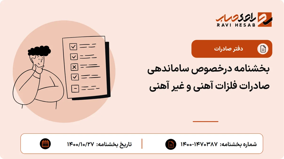 بخشنامه درخصوص ساماندهی صادرات فلزات آهنی و غیر آهنی
