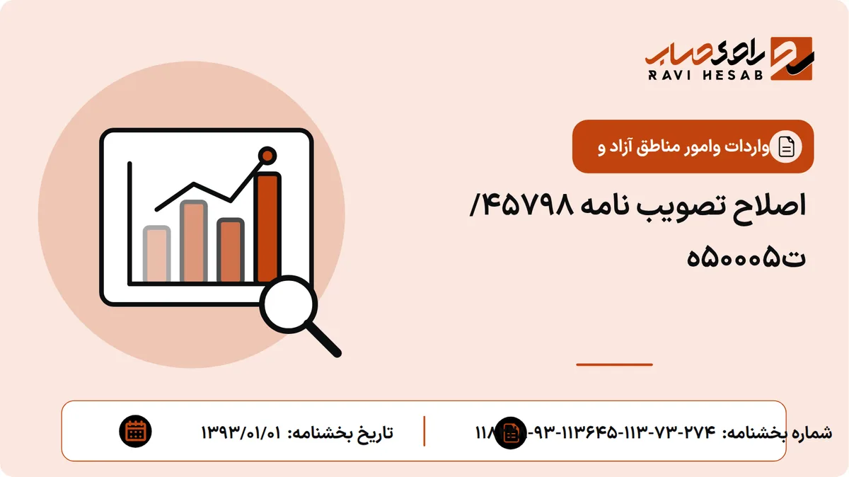اصلاح تصویب نامه 45798/ت50005ه