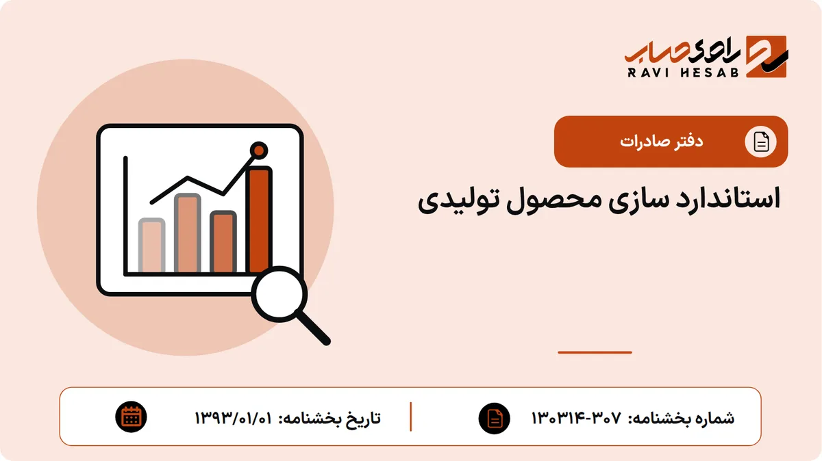 استاندارد سازی محصول تولیدی