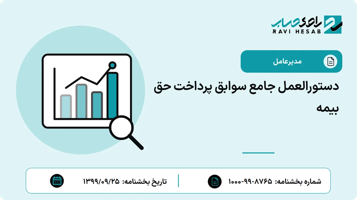 دستورالعمل جامع سوابق پرداخت حق بیمه
