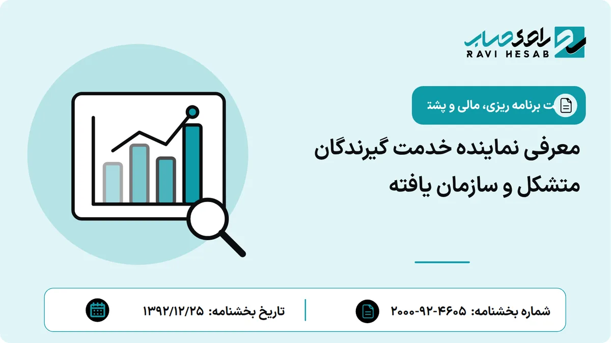معرفی نماینده خدمت گیرندگان متشکل و سازمان یافته