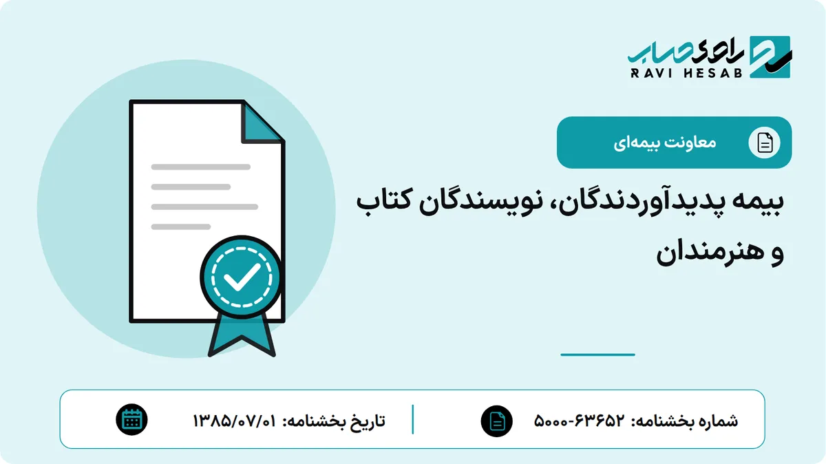بیمه پدیدآوردندگان، نویسندگان کتاب و هنرمندان