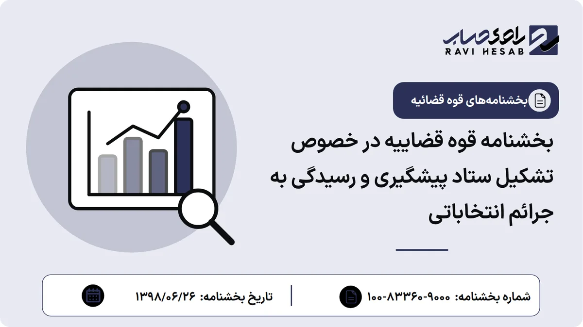 بخشنامه قوه قضاییه در خصوص تشکیل ستاد پیشگیری و رسیدگی به جرائم انتخاباتی