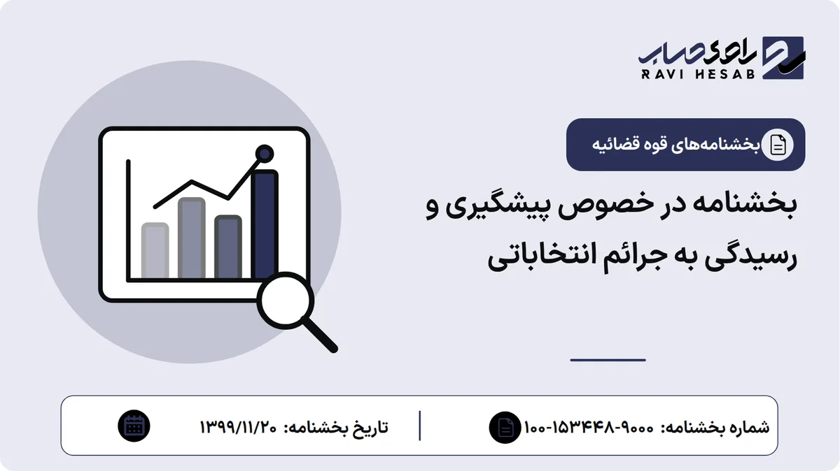 بخشنامه در خصوص پیشگیری و رسیدگی به جرائم انتخاباتی