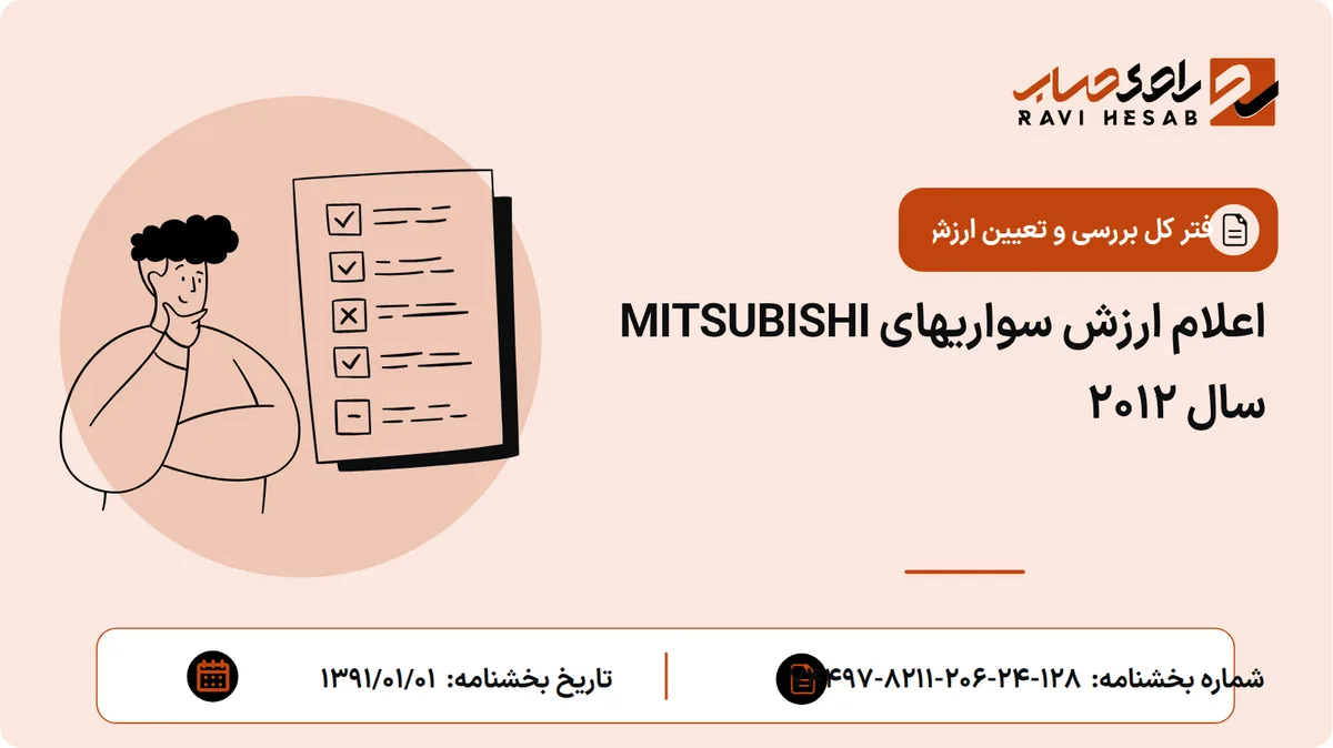 اعلام ارزش سواریهای MITSUBISHI سال 2012