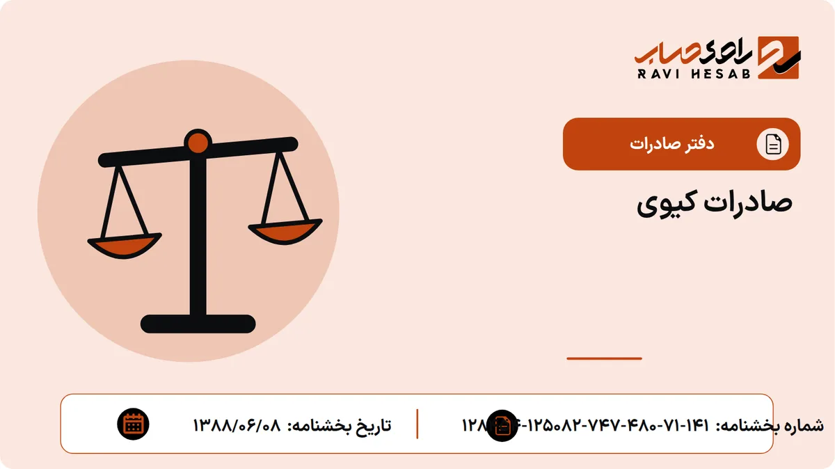 صادرات کیوی