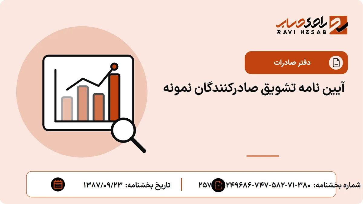 آیین نامه تشویق صادرکنندگان نمونه
