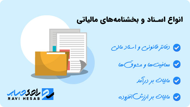 انواع اسناد و بخشنامه‌های مالیاتی در نظام مالیاتی ایران