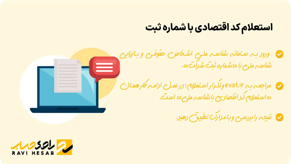 چطور با شناسه ملی کد اقتصادی را استعلام کنیم