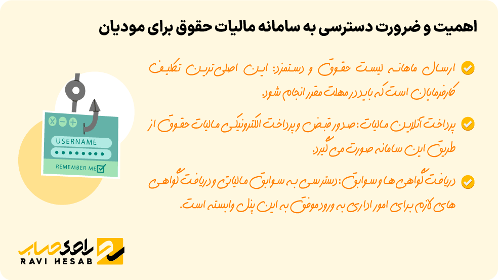 ضرورت دسترسی به سامانه مالیات حقوق برای مودیان