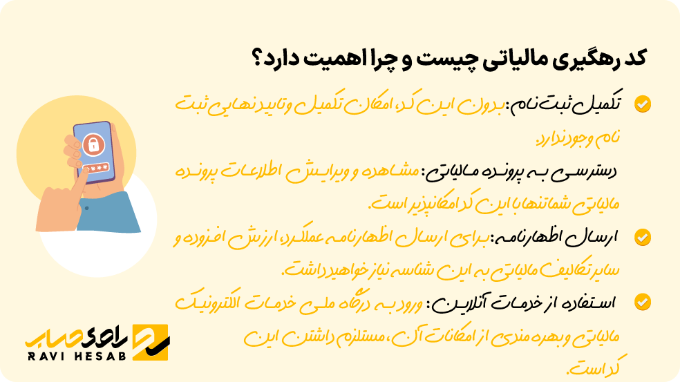 اهمیت کد رهگیری مالیاتی