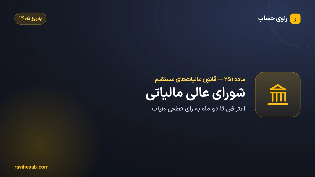 ماده ۲51 قانون مالیات های مستقیم